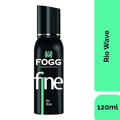 Fogg Fine Fragrance Body Spray Rio Wave, No Gas, Everyday Deodorant, For  Men, 120 ml