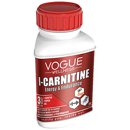 Buy Vogue Wellness L-Carnitine Supplement Tablet - For Men & Women,  Provides Energy Online at Best Price of Rs null