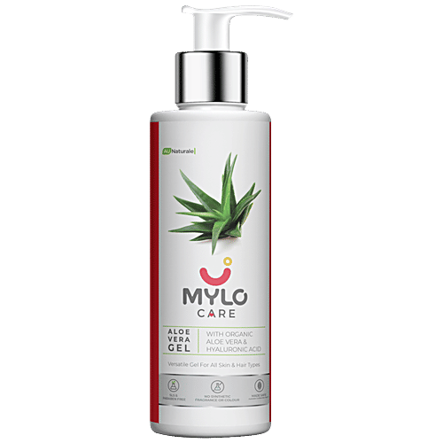 Buy Mylo Care Aloe Vera Gel - With 99% Organic Aloe Vera & Vitamin E, Ideal  For Skin & Hair, Australia Certified, Toxin Free, No Mineral Oils Online at  Best Price of