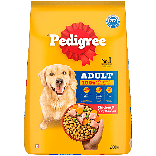 Pedigree Chicken Vegetables Adult Dry Dog Food, 20 kg
