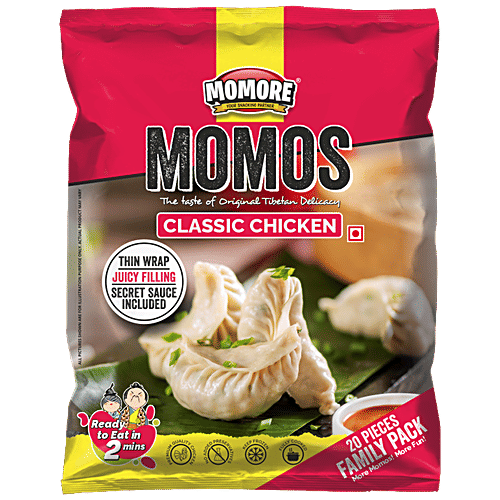 Buy MOMORE Classic Chicken Momos - Tibetan Delicacy, Ready To Eat