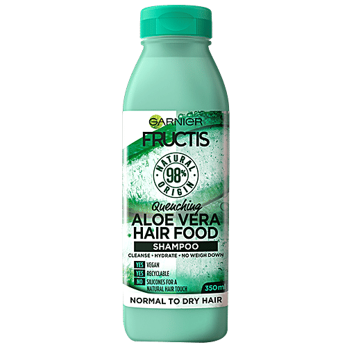 Buy Garnier Fructis - Quenching Aloe Vera Hair Food Shampoo, For Normal To  Dry Hair, Detangles, Nourishes, Prevents Damage Online at Best Price of Rs  null - bigbasket