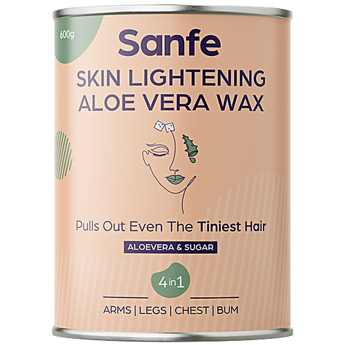 Buy Sanfe Lightening Aloe Vera Wax - For Smooth Hair Removal Online at Best  Price of Rs null - bigbasket