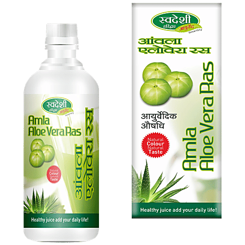 Buy Swadeshi Ayurved Amla Aloevera Juice - Helps In Menstruation, Skin  Problems & Female Problems Online at Best Price of Rs null - bigbasket