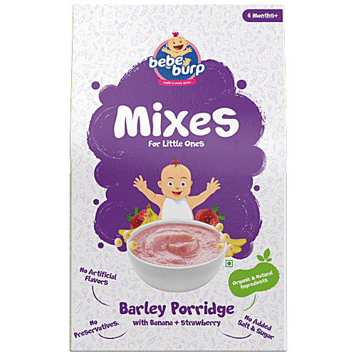 Buy Bebe Burp Barley Porridge Mixes With Banana Strawberry