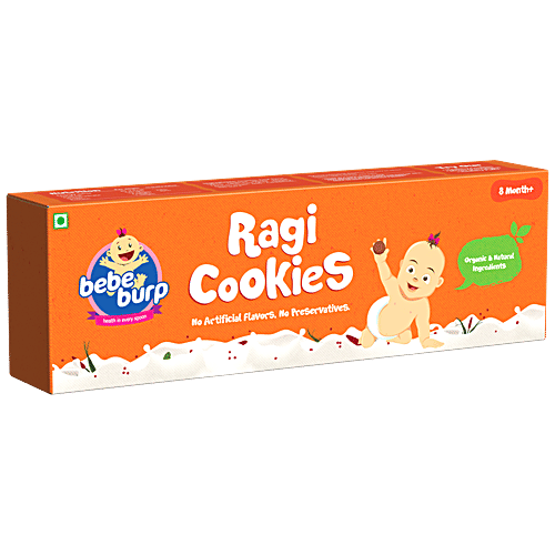 Buy Bebe Burp Ragi Cookies Organic Baby Food, No Preservatives