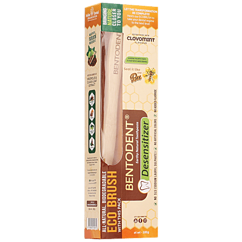 Buy Bentodent Desensitizer Earthy Natural Toothpaste - With Bamboo ...