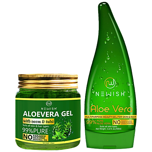 Buy Newish Aloe Vera Gel - For Acne, Scars, Glowing & Radiant Skin  Treatment, Organic Non-Toxic Online at Best Price of Rs null - bigbasket