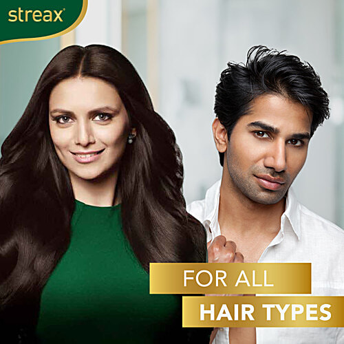 Streax Insta Shampoo Hair Colour 3 Darkest Brown 18ml Sachet