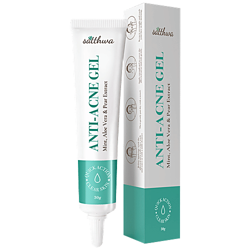 Buy Satthwa Anti Acne Gel - With Extracts Of Aloe Vera, Soybean & Pear,  Support For Pimple & Scar Removal Online at Best Price of Rs null -  bigbasket