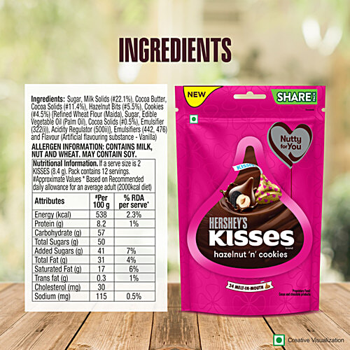 Hershey'S Hazelnut N Cookies Kisses 33.6