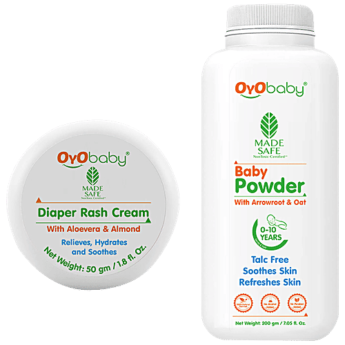 Buy Oyo Baby Baby Care Combo Diaper Rash Cream Powder