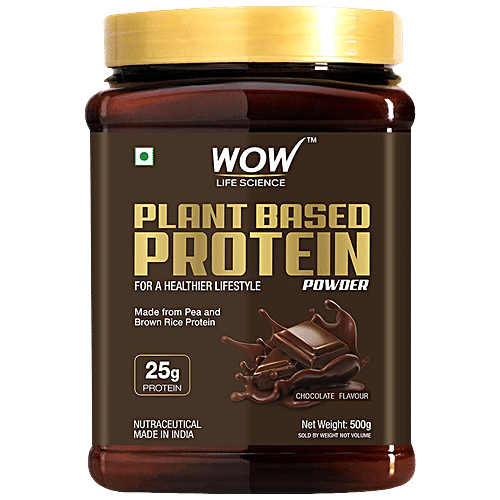 Buy WOW Life Science Plant Based Protein Powder - Chocolate Flavour ...