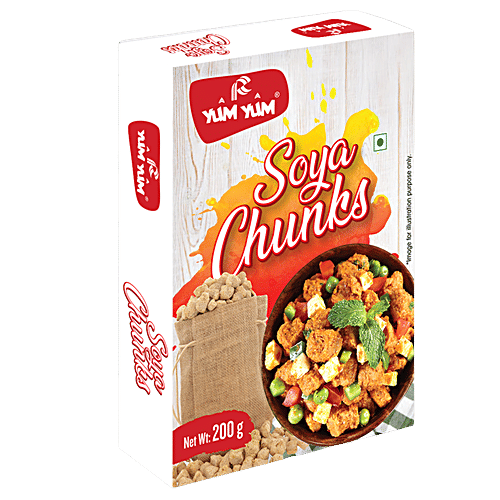 Buy YUM YUM Soya Chunks - High Protein, Rich In Omega-3 Fatty