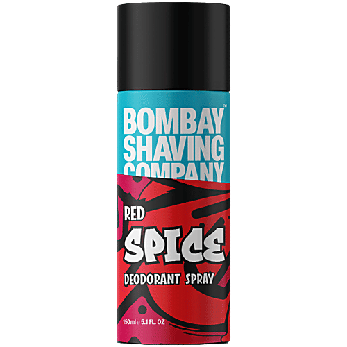 Bombay Shaving Company Red Spice Deodorant Spray Woody Spicy Fragrance,  Long-Lasting, For Men, 150 ml