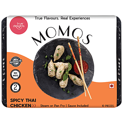 MOMO 朝食セット　未開封 Buy True Delights Spicy Thai Chicken Momo - Steam & Thai Chicken