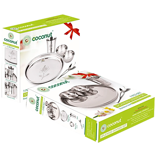 Buy Coconut Stainless Steel Dinner Set/Dinnerware Laser Engrave