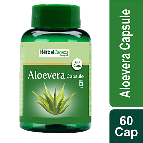 Buy Herbal Canada Aloe Vera Capsule - Ayurvedic Medicine, Rich In  Antioxidants, Relieves Constipation Online at Best Price of Rs null -  bigbasket