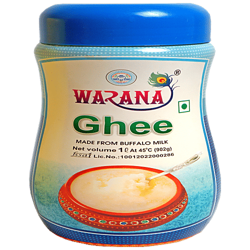 Buy Warana Buffalo Ghee - Rich In Healthy Fats, For Strong Bones Online ...