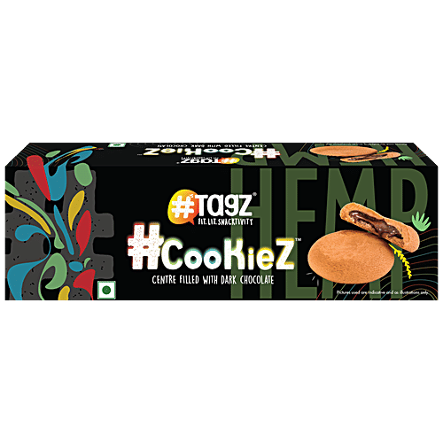 Buy tagz #CooKieZ - Centre Filled With Dark Chocolate, Delicious