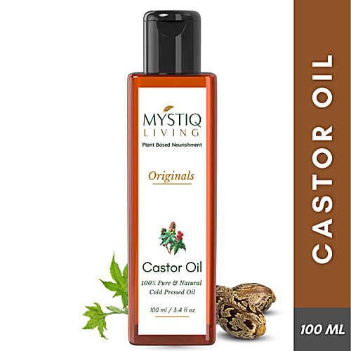 Plantlife Pure Castor Oil - 4oz Cold-Pressed For Hair Growth & Skin Hydration