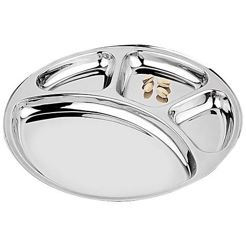 Buy Hazel Stainless Steel Deluxe Bhojan Patra S12 With