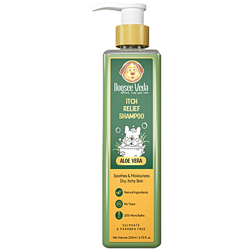 Buy Dogsee Veda - Itch Relief Shampoo, Aloe Vera, Soothes, Moisturises, Dry  Skin Online at Best Price of Rs null - bigbasket