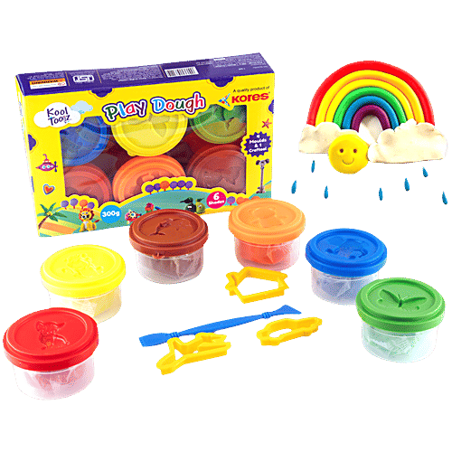 Buy Kores Kool Toolz Play Dough - 6 Shades Online at Best Price of