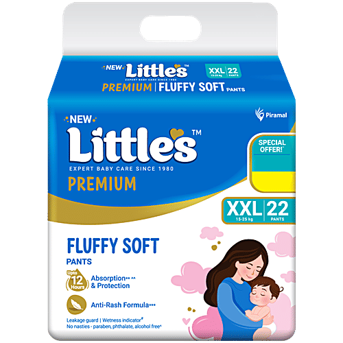 Buy Little's Premium Baby Fluffy Soft Diaper Pants XXL,15-25 kg