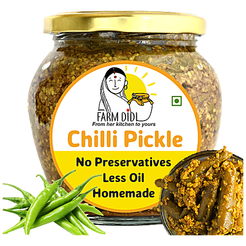 Buy Farm Didi Green Chilli/Hari Mirchi Achaar Pickle - Spicy