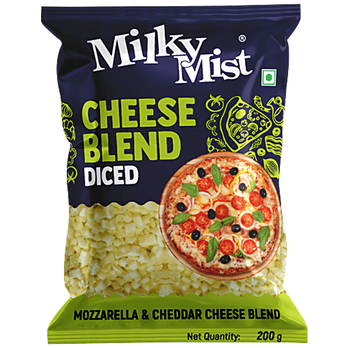 Buy Milky Mist Cheese Blend Diced - Mozzarella & Cheddar Cheese