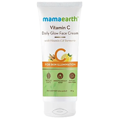 Buy Mamaearth Vitamin C Daily Glow Face Cream - With Turmeric, For Skin  Illumination Online at Best Price of Rs 236.55