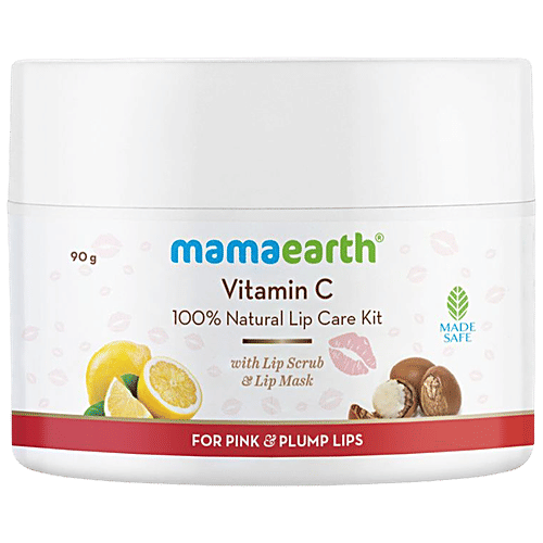 Buy Mamaearth Vitamin C Lip Care Kit - With Scrub & Mask, 100% Natural, For  Pink & Plump Lips Online at Best Price of Rs null