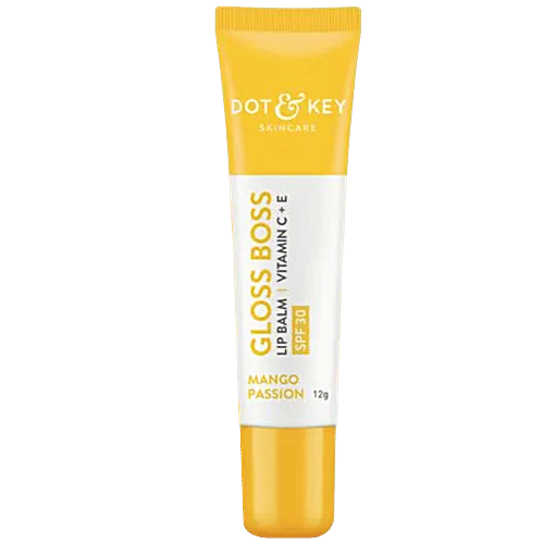 Buy Dot & Key Gloss Boss Lip Balm With Vitamin C, E - SPF 30, Mango  Passion, For Smooth Texture Online at Best Price of Rs 249 - bigbasket