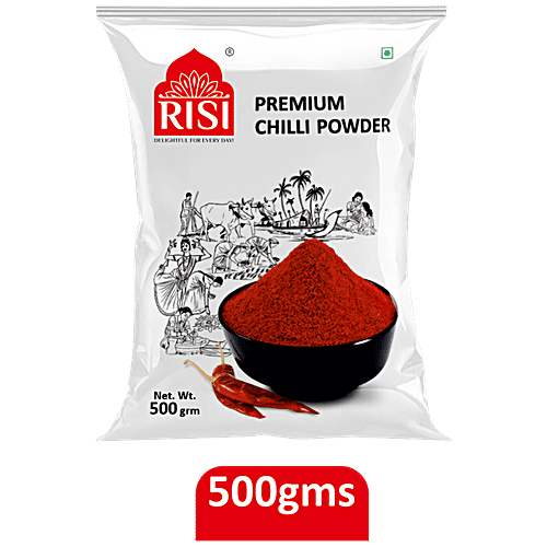 Risi Spices Premium Chilli Powder - Adds Flavour, No Preservatives, 500 g view 5
