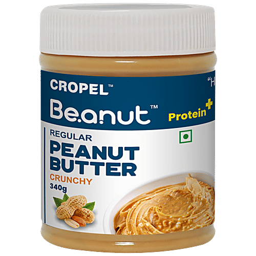 Buy Beanut Regular Peanut Butter - Crunchy, Rich In Protein & Fibre, No ...