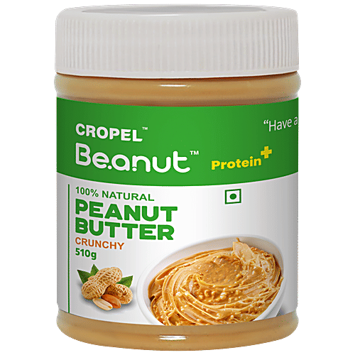 Buy Beanut Natural Peanut Butter - Crunchy, Rich In Protein & Fibre, No ...