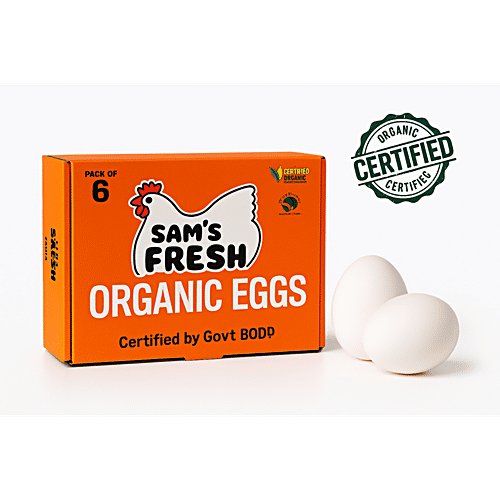 Sam's Fresh Organic Eggs Infertile, Rich In Protein, pcs