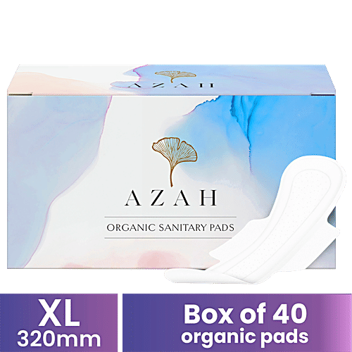 Buy Azah Rash-Free Organic Sanitary Pads - All XL, Without Disposable ...
