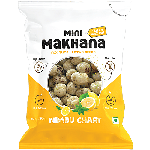 Buy Protyze Mini Makhana/Fox Nuts - Nimbu Chaat, Protein Rich