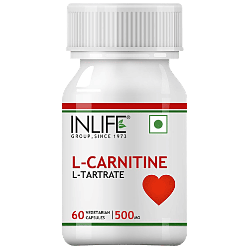 Buy INLIFE L-Carnitine L-Tartarate 1000 mg Capsules - Fat Burning,  Increased Energy Online at Best Price of Rs null