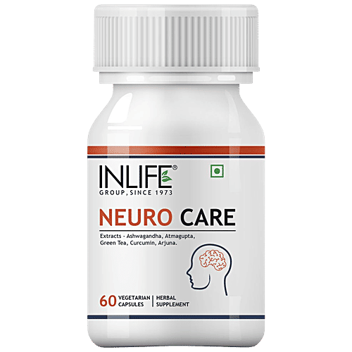 Buy INLIFE Neuro Care 500 Mg Capsules - Ashwagandha, Green Tea ...