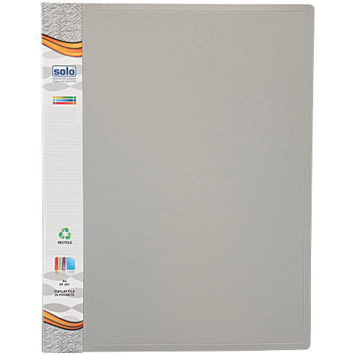 Buy Solo DF211 Display File - FS Size, Plastic, 20 Durable Pockets, 24 ...