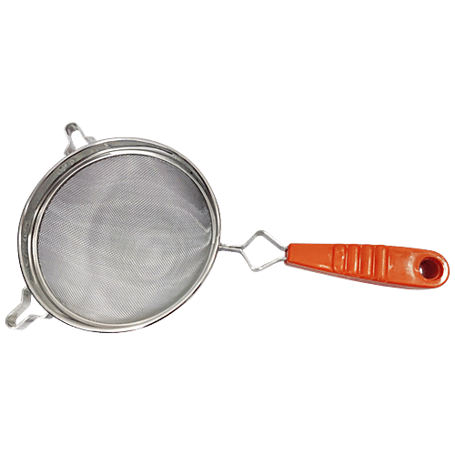 Magnistar Squeezy Juice Soup Strainer Stainless Steel Mesh With Plastic  Handle, Drains Beverages, pc