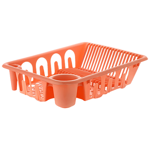 Buy Ambition Dish Rack With Drainer Plastic, Durable, BPA Free