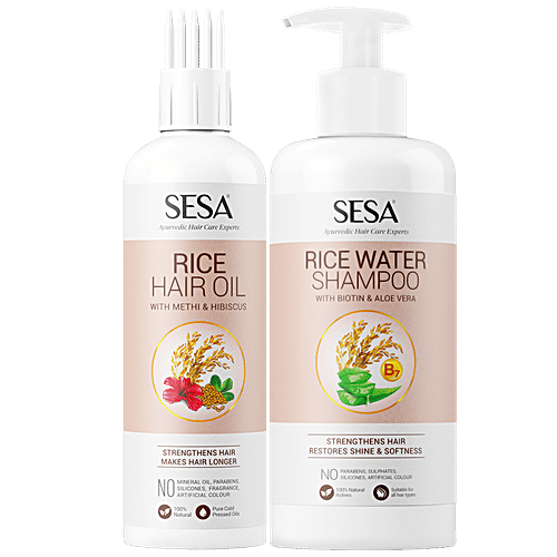 Buy Sesa Rice Water Long Strong Hair Combi Oil Shampoo - Main Image