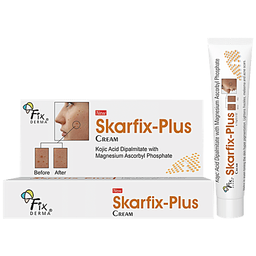 Fixderma Skarfix-Plus Cream Lightens Melasma, Acne Scars, Reduces  Hyperpigmentation, 15 g