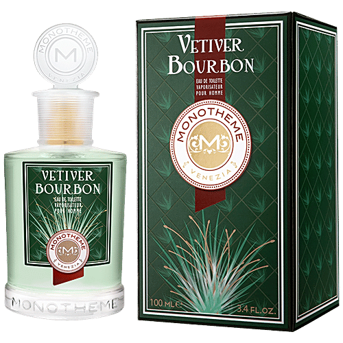 Buy Monotheme Vetiver Bourbon Eau De Toilette Long-Lasting