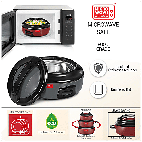 Buy Milton Ernesto Inner Stainless Steel Casserole Microwave