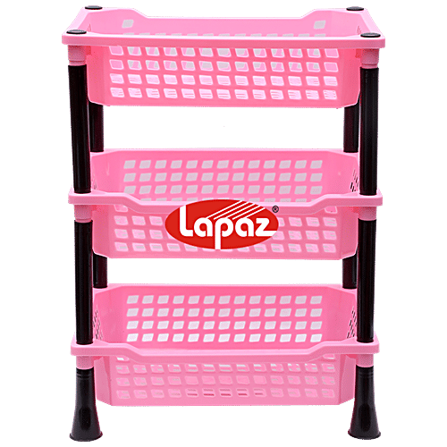 Buy Lapaz Rack Stack Kitchen Stand - 3 Tier, Pink, Multipurpose